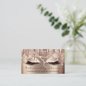 メイクアップまつ毛の美容用ハサミバラスキンドリップ 名刺 (スタンド正面)