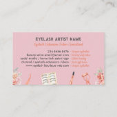 メイクアップまつ毛セラーピンクスタイルオレンジ 名刺 (裏面)