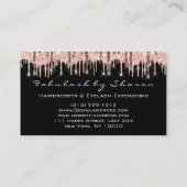 メイクアップまつ毛ヘアドライザーシザーブラックバラ 名刺 (裏面)