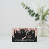 メイクアップまつ毛ヘアドライザーシザーブラックバラ 名刺 (スタンド正面)