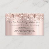 メイクアップまつ毛ヘアドライザーハサミバラ結晶 名刺 (裏面)