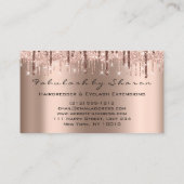 メイクアップまつ毛ヘアドライザーハサミバラ金ゴールド肌 名刺 (裏面)