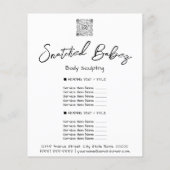 メイクアップまばたき美しいヘアサロンQRロゴホワイト チラシ (裏面)