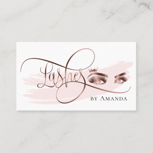 メイクアップアイズクラウンラッシュバラ金ゴールド名刺 名刺 (正面)