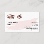 メイクアップアイズホワイトマーブル 名刺 (裏面)