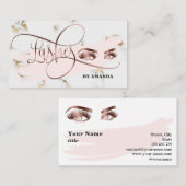 メイクアップアイズホワイトマーブル 名刺 (正面/裏面)