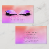 メイクアップアイズラッシュグリッターグラスピンクミグラデーションアミ 名刺 (正面/裏面)