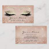 メイクアップアイズラッシュグリッタースキニー金ゴールド 名刺 (正面/裏面)