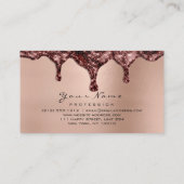 メイクアップアイズラッシュグリッターバラ金ゴールドワックス 名刺 (裏面)