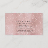 メイクアップアイズラッシュグリッターバラ金ゴールド赤面ラグジュアリー 名刺 (裏面)