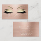 メイクアップアイズラッシュグリッターバラ金ゴールド1 名刺 (正面/裏面)