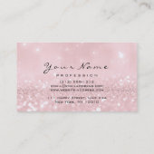メイクアップアイズラッシュグリッターピンク金ゴールド 名刺 (裏面)