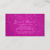 メイクアップアイズラッシュグリッターホットピンク金ゴールド 名刺 (裏面)
