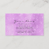 メイクアップアイズラッシュグリッターラバンダ金ゴールド 名刺 (裏面)