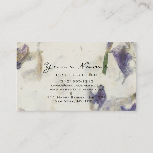 メイクアップアイズラッシュグリッター金ゴールド紫 名刺 (裏面)