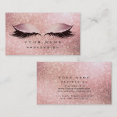 メイクアップアイズラッシュズグリッターバラ金ゴールド赤面スパークリー 名刺 (正面/裏面)