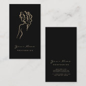 メイクアップアイズラッシュセピアブラックロゴスパ 名刺 (正面/裏面)