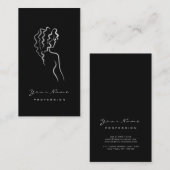 メイクアップアイズラッシュブラックロゴグレーグラム 名刺 (正面/裏面)