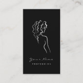 メイクアップアイズラッシュブラックロゴグレーグラム 名刺 (正面)