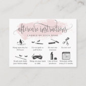 メイクアップアイズラッシュ赤面ピンクアフターケア 名刺 (正面)