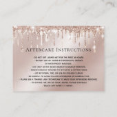 メイクアップアイズラッシュ金ゴールドドリップアフターケアカード 紹介カード (裏面)