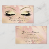 メイクアップアイズレイズグリッターバラ大理石 名刺 (正面/裏面)