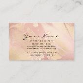メイクアップアイズレイズグリッターバラ大理石 名刺 (裏面)