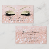 メイクアップアイズレイズグリッターピーチ金ゴールド 名刺 (正面/裏面)