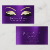 メイクアップアイズレイズグリッターラベンダーパープル 名刺 (正面/裏面)