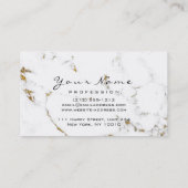 メイクアップアイズレイズグリッター金ゴールド大理石 名刺 (裏面)