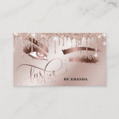 メイクアップアイズレイズバラ金ゴールドドリップビジネス 名刺 (正面)