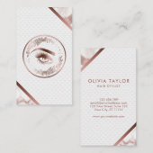 メイクアップアイズレイズバラ金ゴールドフローラ 名刺 (正面/裏面)