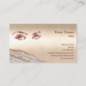 メイクアップアイズレイズバラ金ゴールドマーブルブッシン 名刺 (裏面)