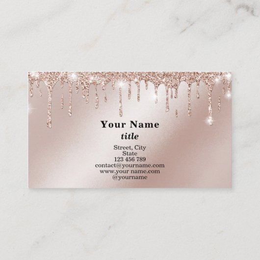 メイクアップアイズレイズバラ金ゴールド滴 名刺 (裏面)