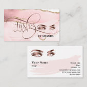 メイクアップアイズレイズバラ金ゴールド瑪瑙 名刺 (正面/裏面)