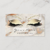 メイクアップアイズレイズ銅大理石アポイントメントカード 予約カード (正面)