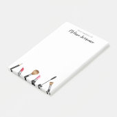 メイクアップアイテムのデザインパーソナライズされたと名前 ポストイット (アングル)