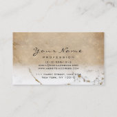 メイクアップアイブロイグラデーションラッシュグリッター金ゴールド大理石 名刺 (裏面)