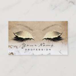 メイクアップアイブロイグラデーションラッシュグリッター金ゴールド大理石 名刺