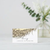 メイクアップアイブロウネームラッシュグリッターガラスホワイト金ゴールド 予約カード (スタンド正面)