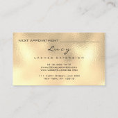 メイクアップアイブロウネームラッシュグリッターグラスグラーム金ゴールド 予約カード (裏面)