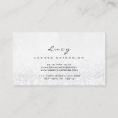 メイクアップアイブロウネームラッシュグリッターグレーシルバーグレー 名刺 (裏面)