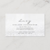 メイクアップアイブロウネームラッシュグリッターグレーシルバー 名刺 (裏面)