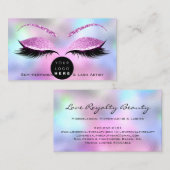 メイクアップアイブロウネームラッシュグリッターシャティアナロゴ1 名刺 (正面/裏面)