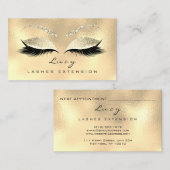 メイクアップアイブロウネームラッシュグリッターシャンパイニュ金ゴールド 予約カード (正面/裏面)