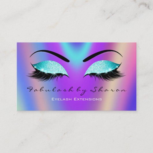 メイクアップアイブロウレイズグリッターグラデーションパープル 名刺 (正面)