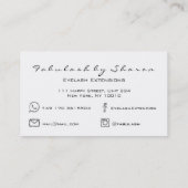 メイクアップアイブロウレイズグリッターシルバーグレーホワイト 名刺 (裏面)