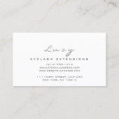 メイクアップアイブロウ名まぶしグリッターグレーシルバーログ 名刺 (裏面)