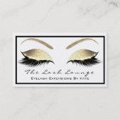 メイクアップアイブロウ美しいまばたきグリッター金ゴールドホワイト2 名刺 (正面)