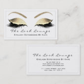 メイクアップアイブロウ美しいラッシュグリッター金ゴールドホワイト1 名刺 (正面/裏面)